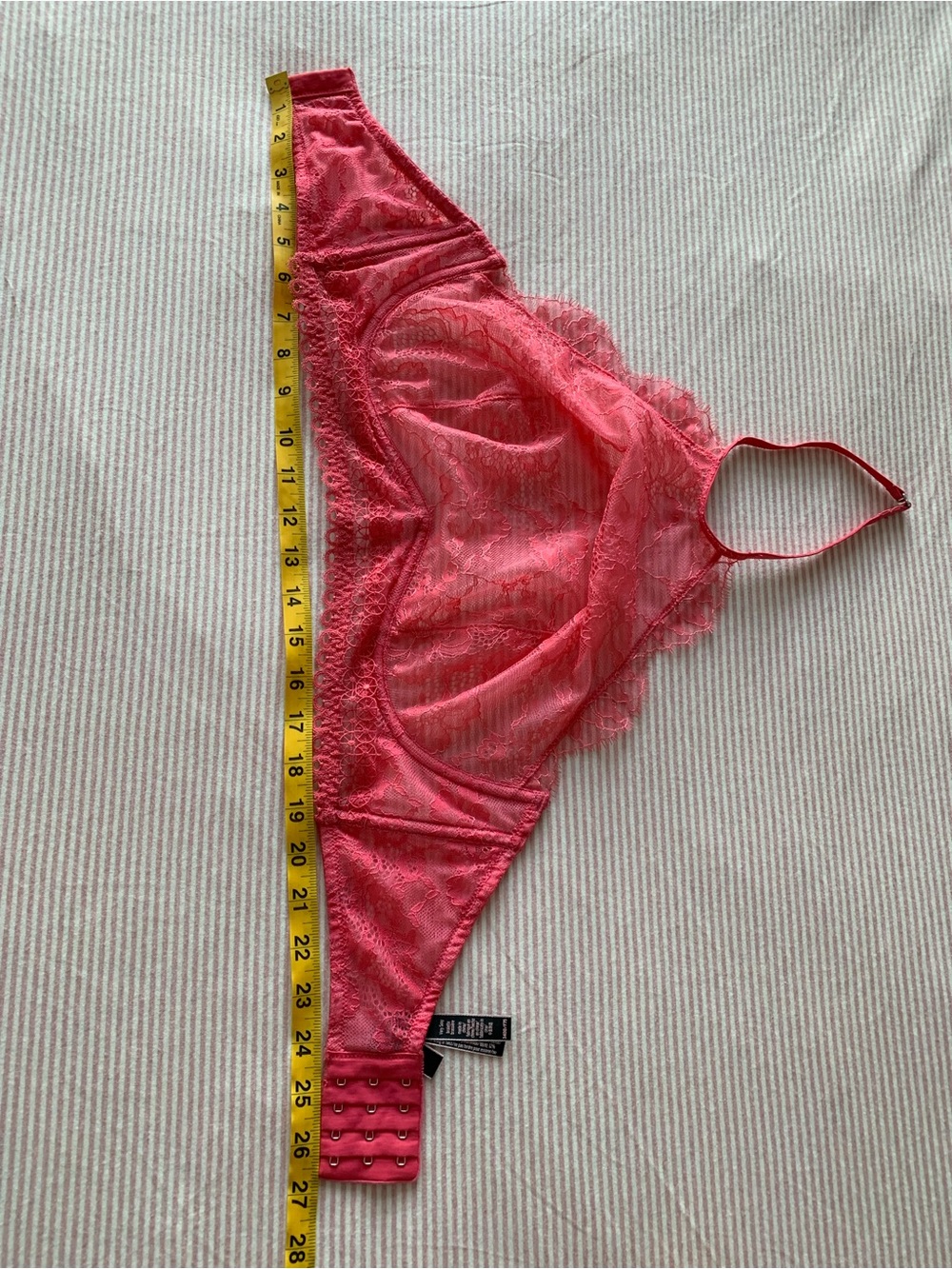 Victoria's Secret Coral Lace Halter Bandeau Bralette - Picture 10 of 11